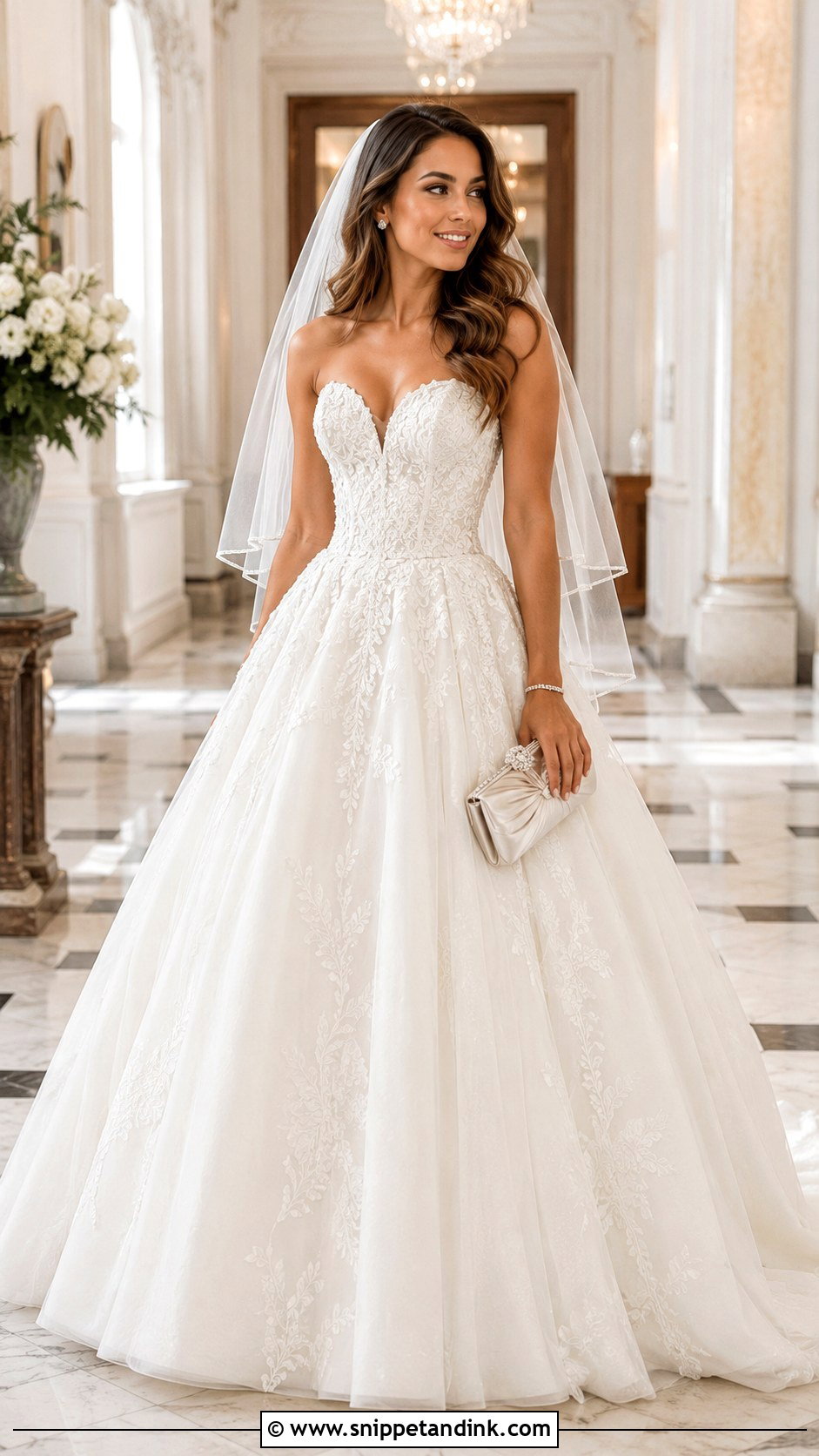 Sweetheart Neckline Princess Wedding Dress - Snippet and Ink - 20 Full Wedding Dresses