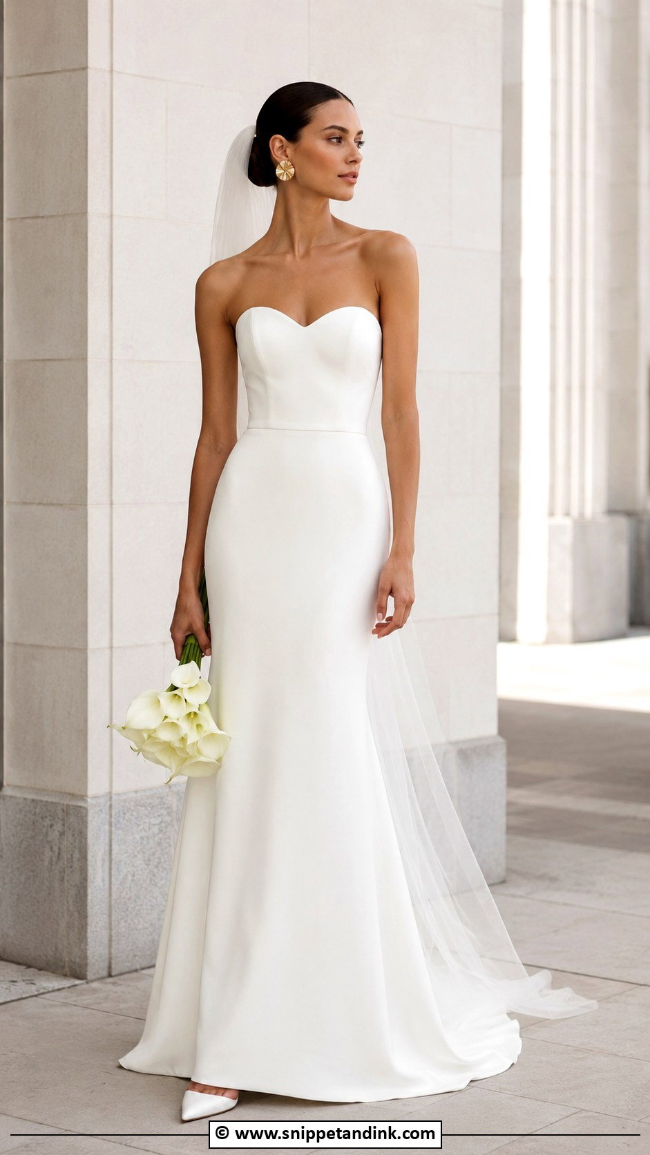 Sweetheart Neckline Simple Wedding Dress - Snippet and Ink - 30 Sweetheart Neckline Wedding Dress Ideas