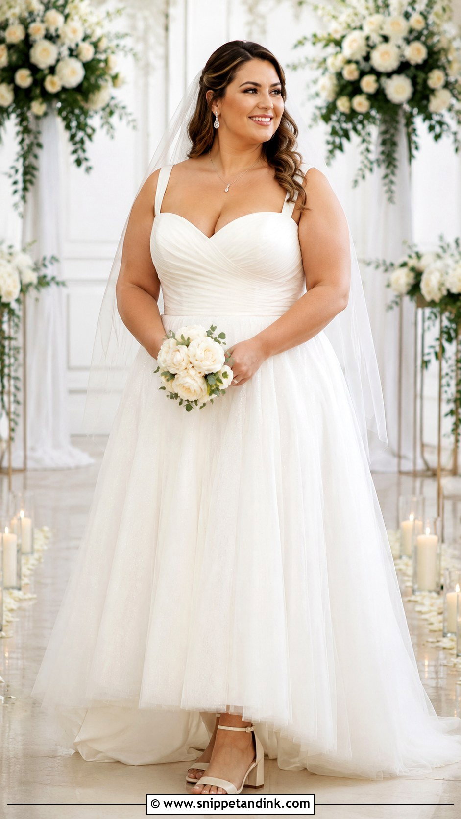 Sweetheart Neckline Wedding Dress - Snippet and Ink - 20 Plus Wedding Dresses