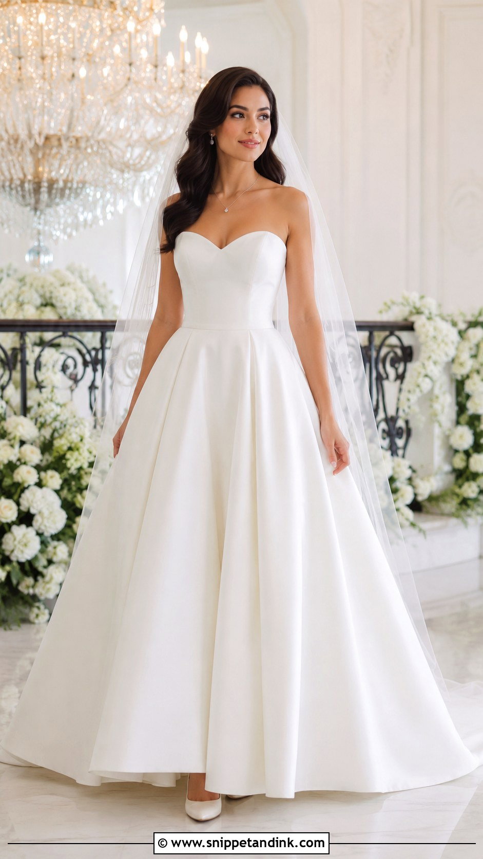 Sweetheart Neckline Wedding Dress - Snippet and Ink - 20 Girly Wedding Dress Ideas
