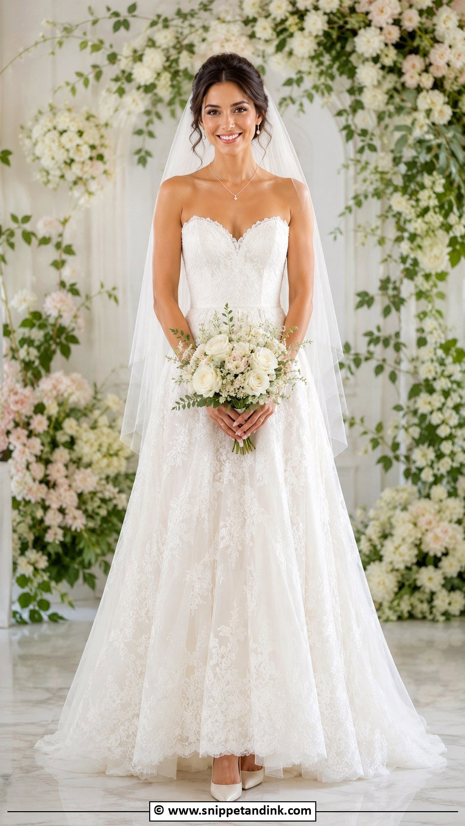 Sweetheart Neckline Wedding Dress - Snippet and Ink - 30 Romantic Wedding Dress Ideas