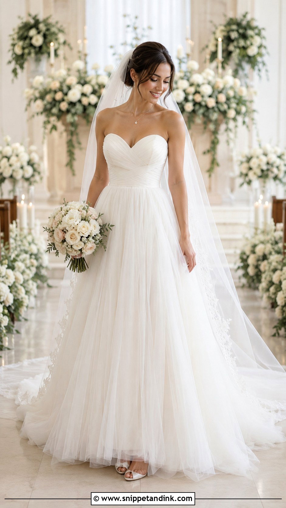 Sweetheart Neckline Wedding Dress - Snippet and Ink - 25 Classic Wedding Dresses