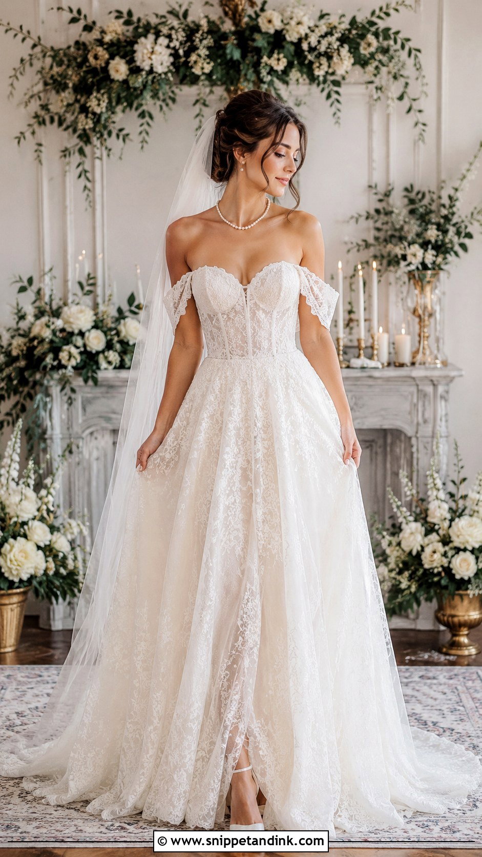 Sweetheart Neckline Wedding Dress - Snippet and Ink - 30 Vintage Romantic Wedding Dress Ideas