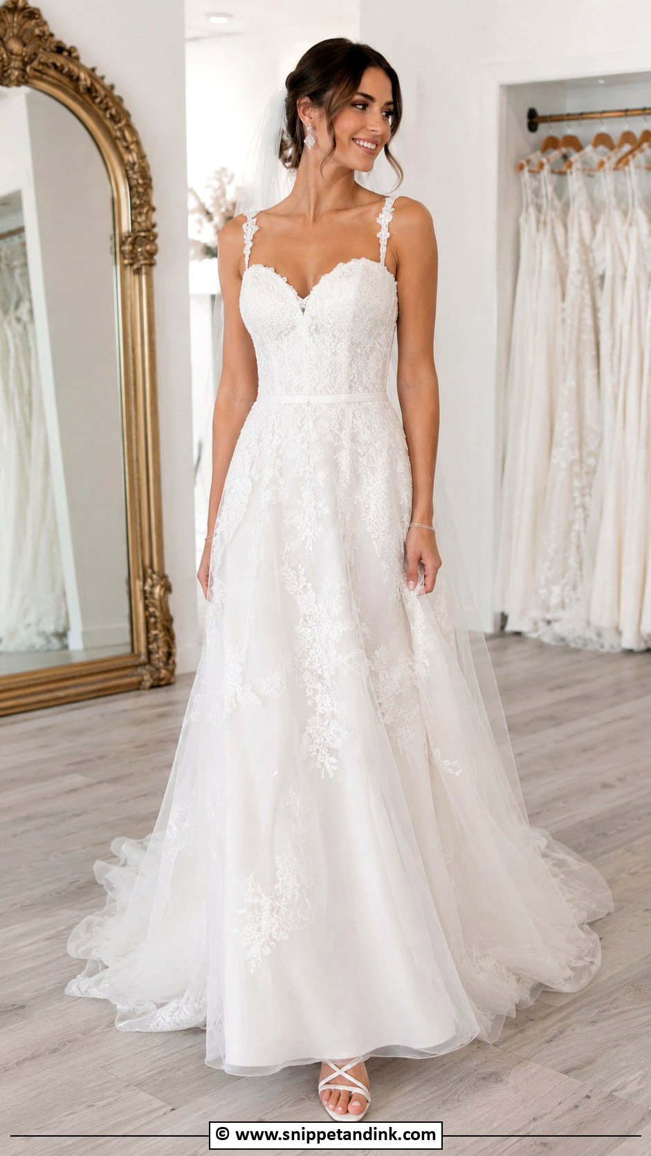Sweetheart Neckline Wedding Dress With Straps - Snippet and Ink - 30 Sweetheart Neckline Wedding Dress Ideas