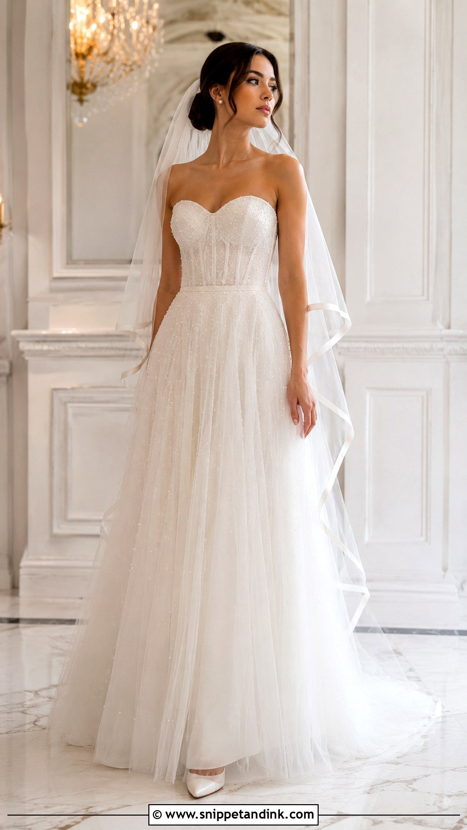 Sweetheart Net Wedding Dress - Snippet and Ink - 20 Net Wedding Dress Ideas