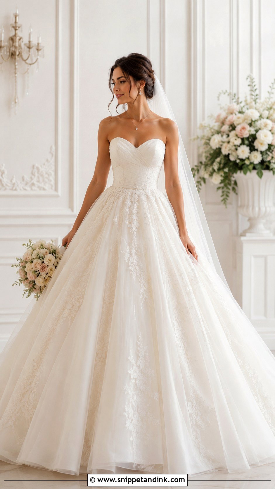 Sweetheart Princess Ballgown Wedding Dress - Snippet and Ink - 25 Princess Ballgown Wedding Dresses