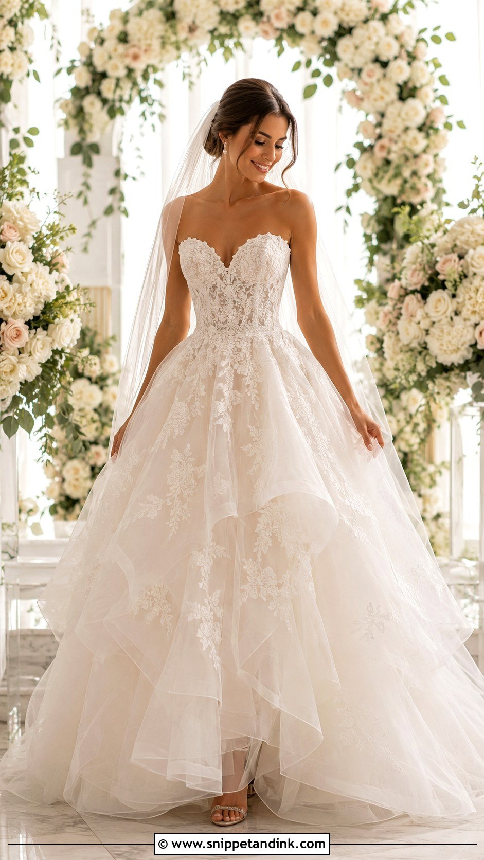 Sweetheart Princess Gown Wedding Dress - Snippet and Ink - 25 Princess Gown Wedding Dress Ideas