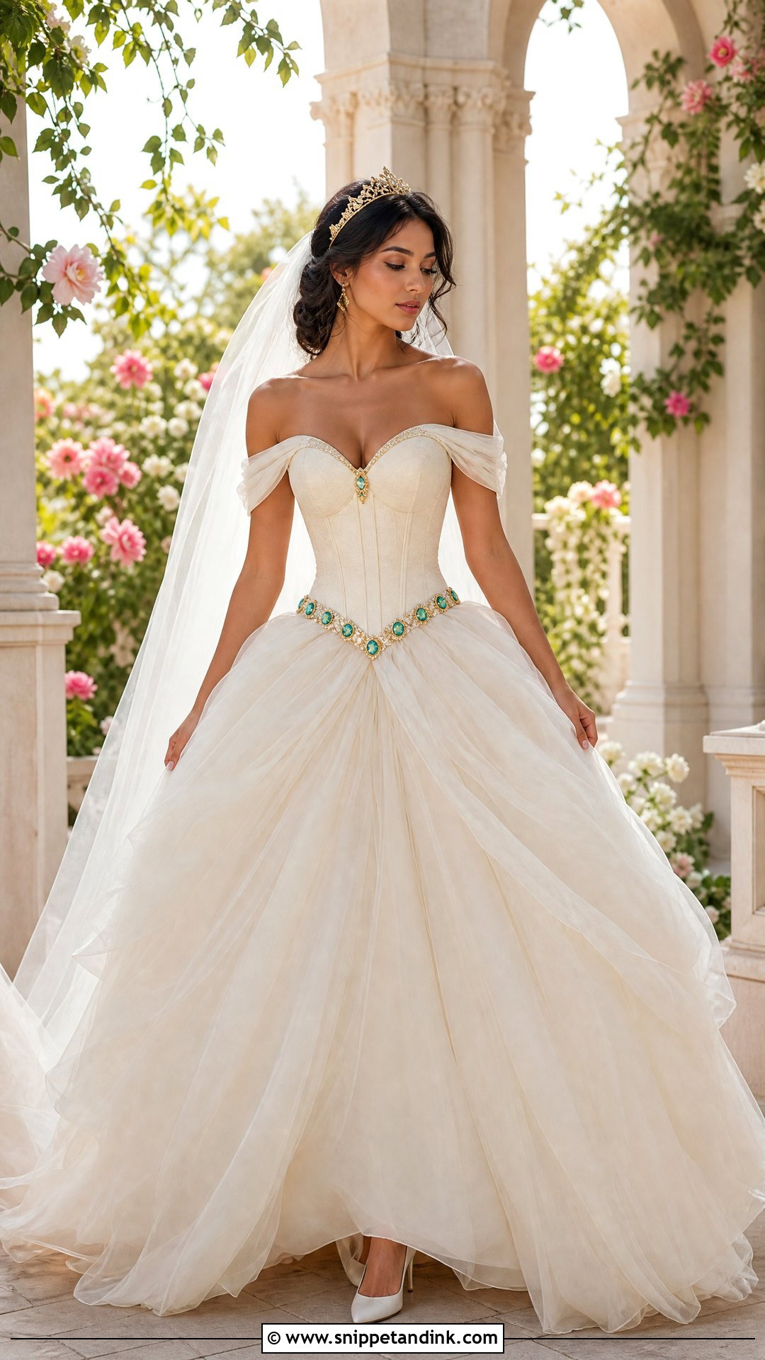 Sweetheart Princess Jasmine Tulle Dress - Snippet and Ink - 20 Princess Jasmine Wedding Dress Ideas