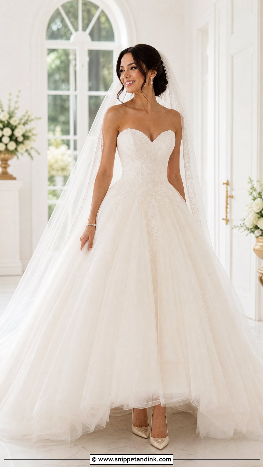 Sweetheart Princess Wedding Dress - Snippet and Ink - 25 Princess Style Wedding Dresses