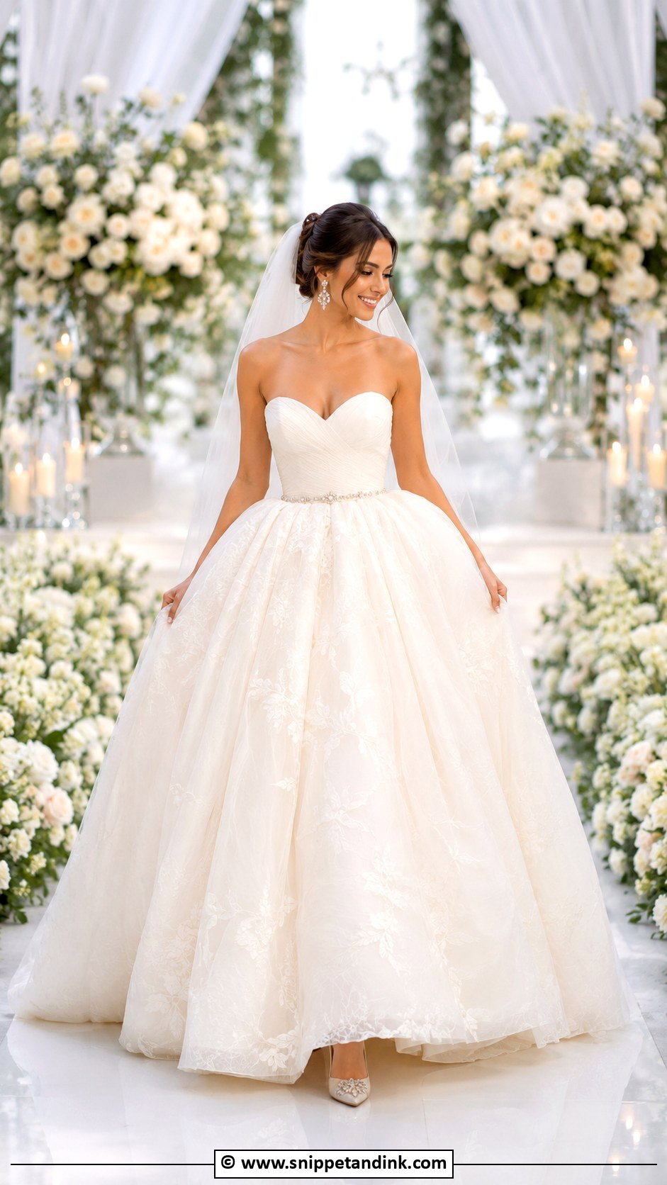 Sweetheart Princess Wedding Dress - Snippet and Ink - 35 Princess Wedding Dress Ideas