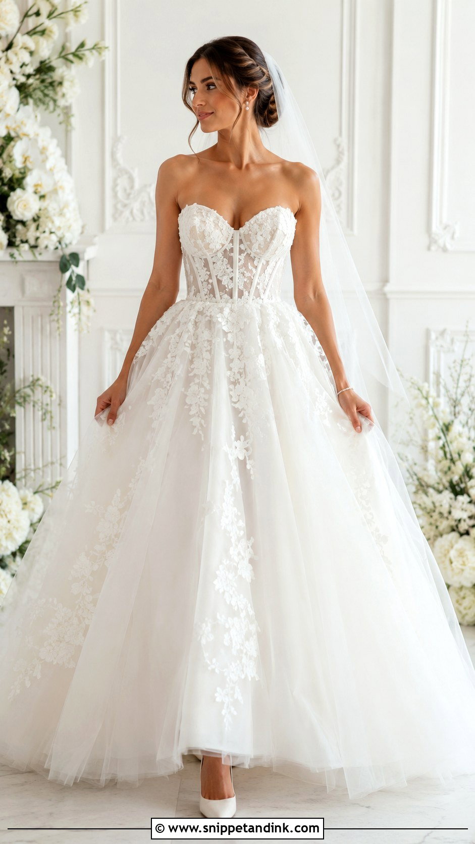 Sweetheart Puffy Wedding Dress - Snippet and Ink - 25 Puffy Wedding Dresses
