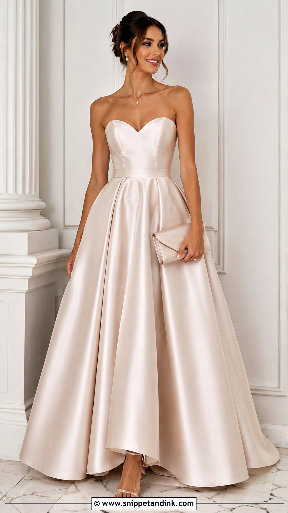 Sweetheart Satin Ball Gown - Snippet and Ink - 25 Satin Ball Gown Ideas