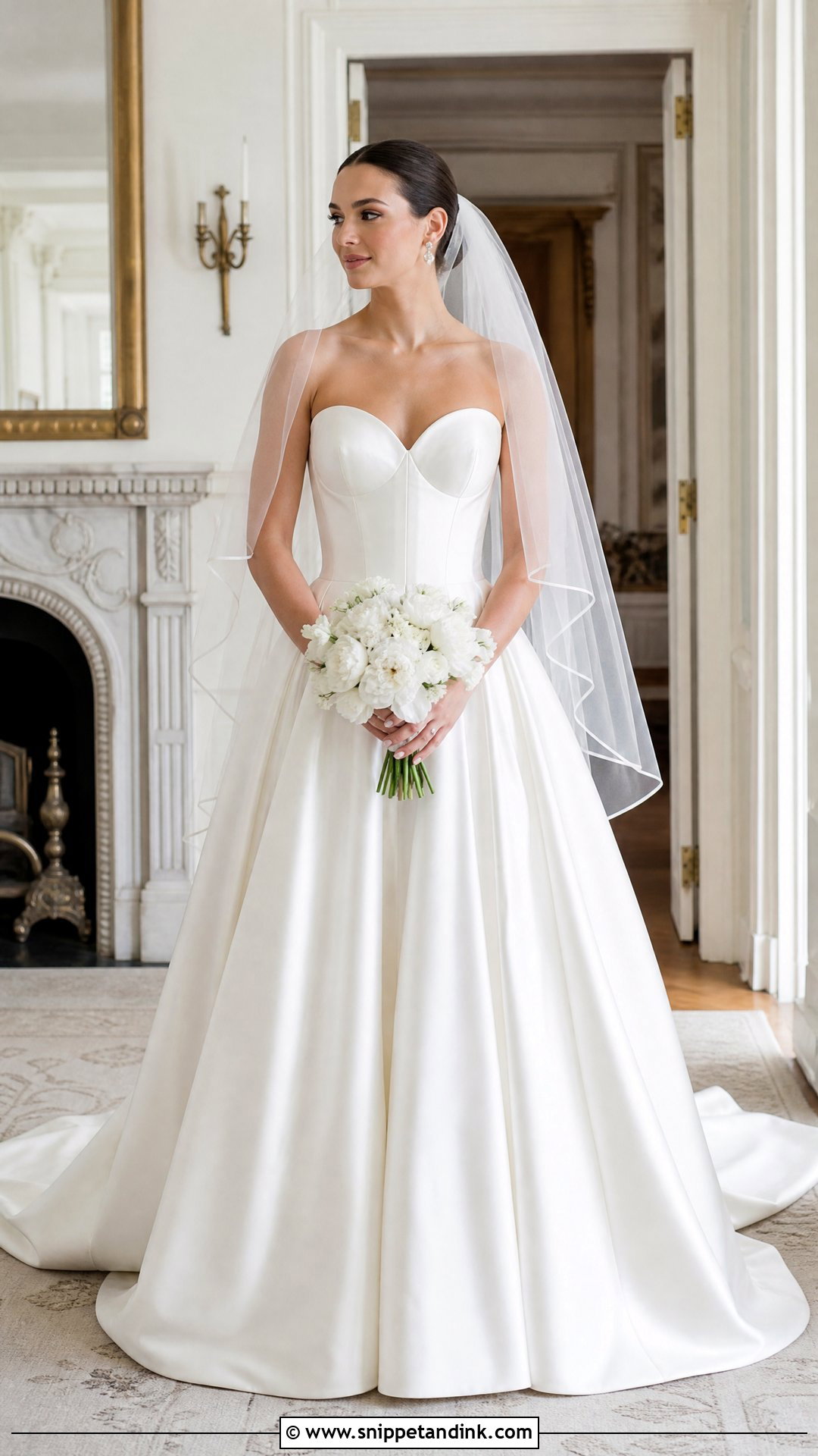 Sweetheart Silk Drop Waist Wedding Dress - Snippet and Ink - 20 Silk Drop Waist Wedding Dress Ideas