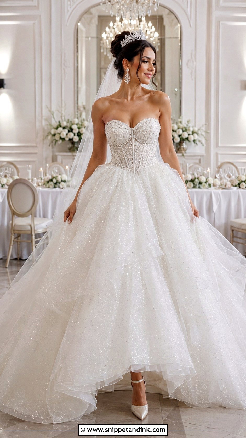 Sweetheart Sparkle Princess Wedding Dress - Snippet and Ink - 20 Big Princess Wedding Dresses
