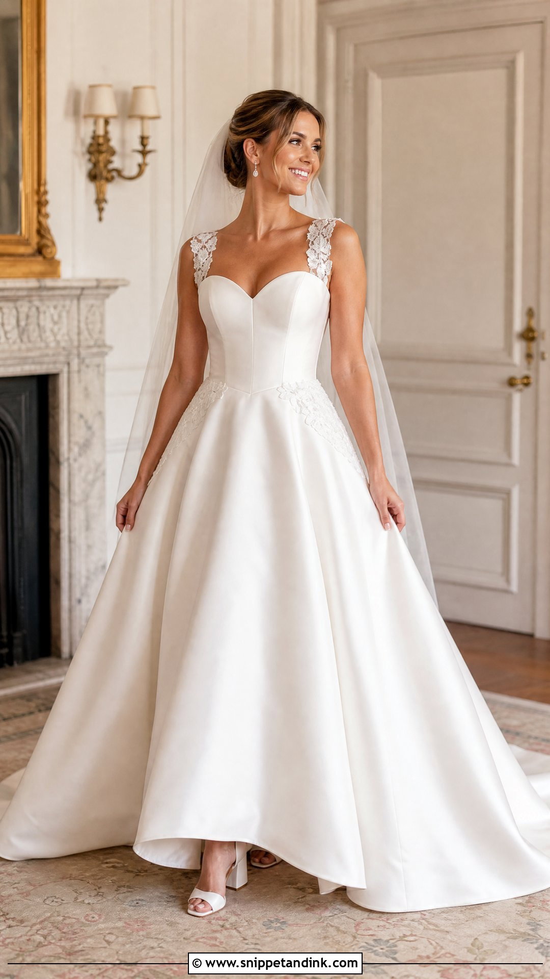 Sweetheart Thick Strap Wedding Dress - Snippet and Ink - 20 Thick Strap Wedding Dress Ideas