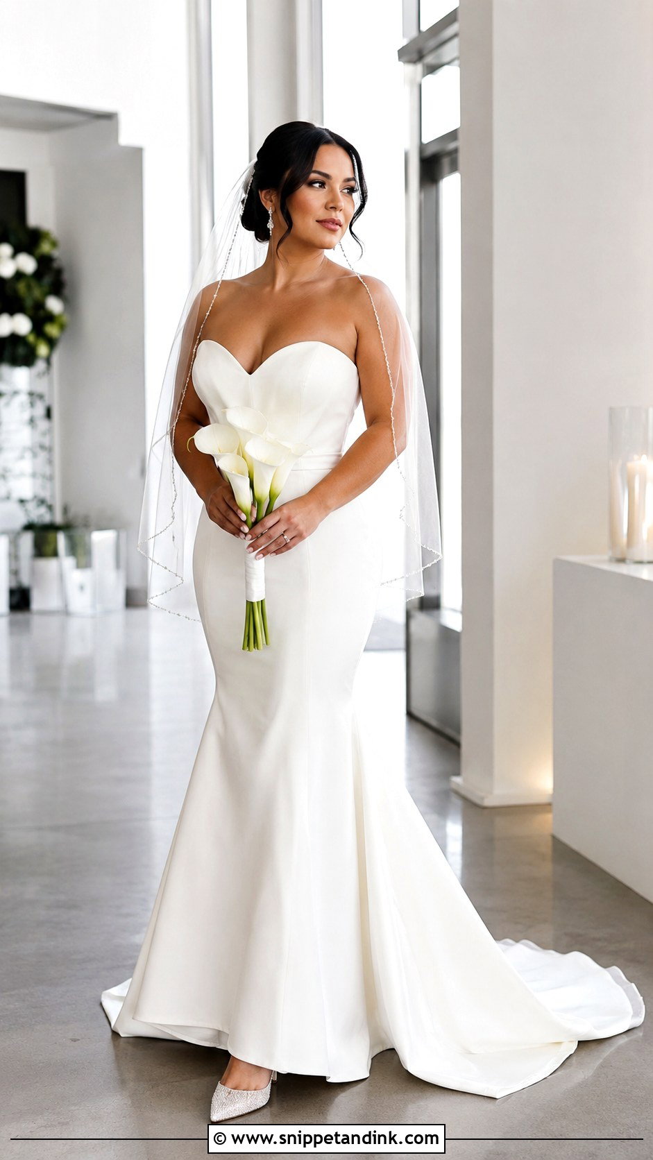 Sweetheart Trumpet Wedding Dress - Snippet and Ink - 20 Best Wedding Dresses for Short Brides