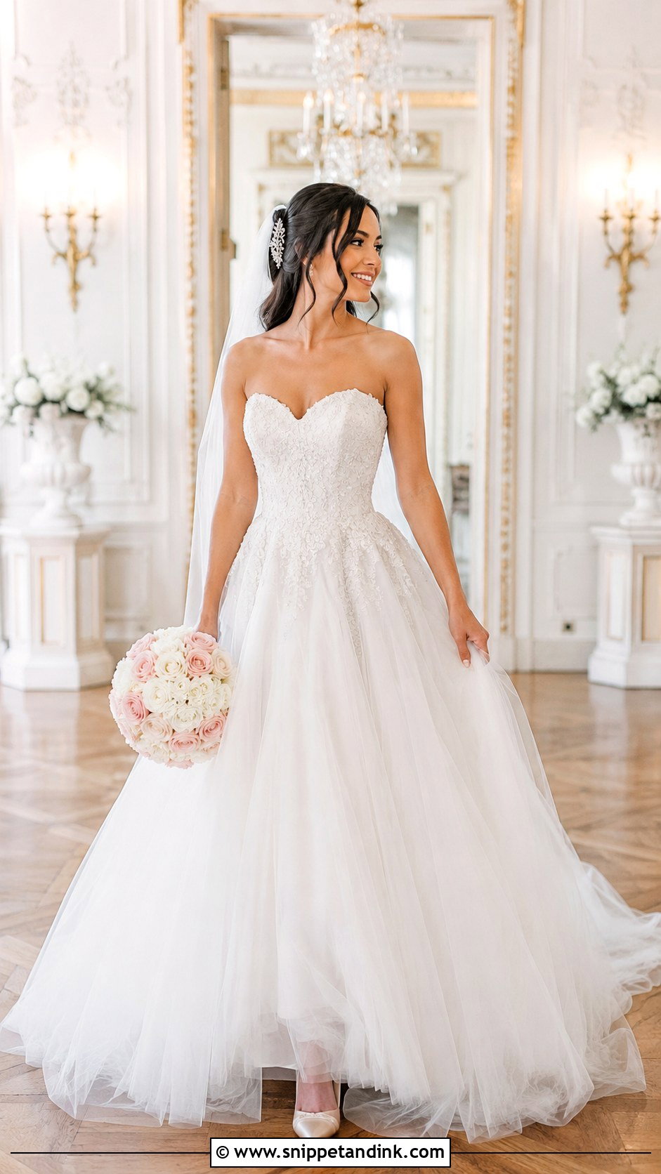 Sweetheart Tulle Cinderella Gown - Snippet and Ink - 20 Cinderella Gown Wedding Ideas