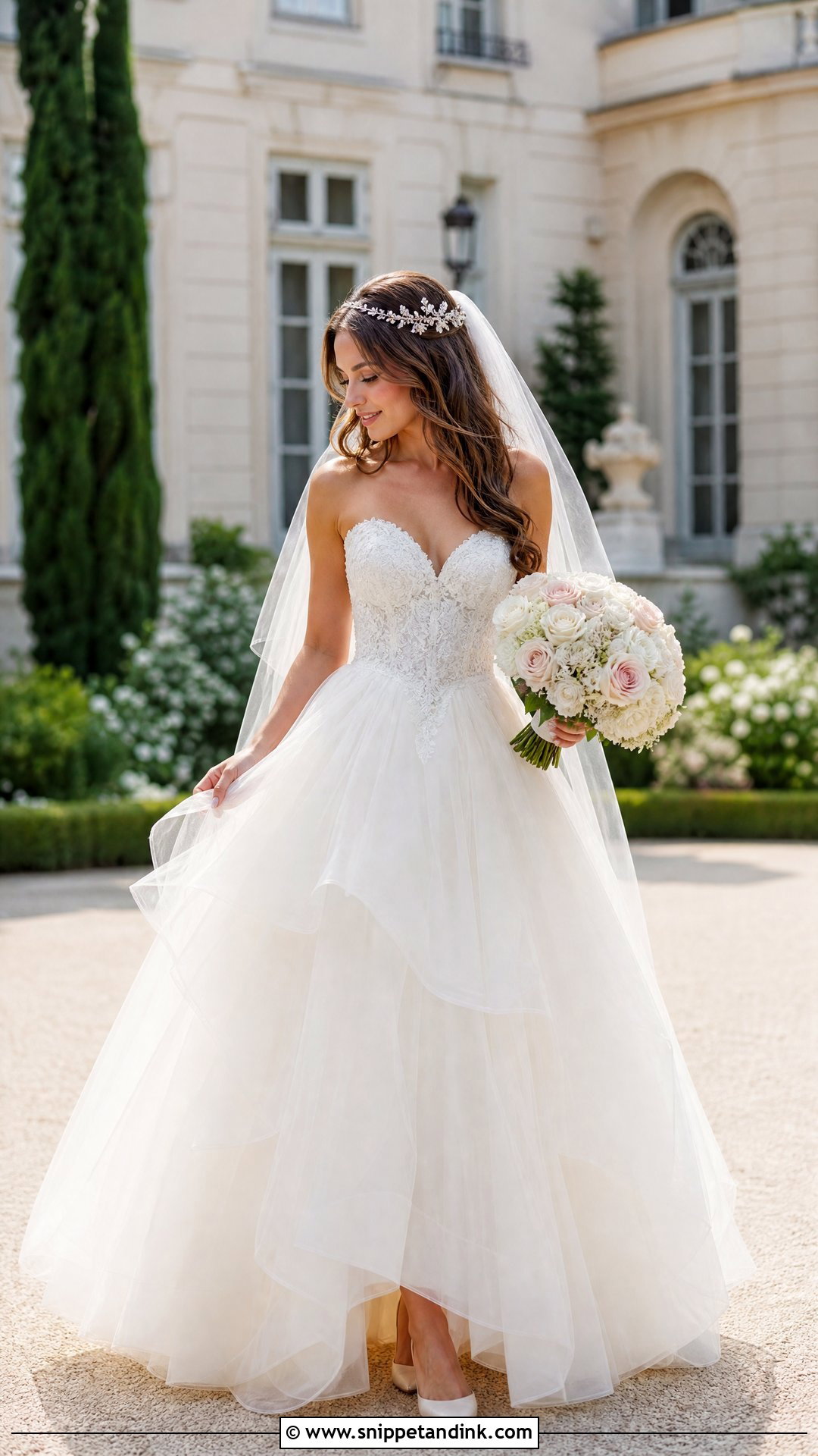 Sweetheart Tulle Princess Ball Gown Wedding Dress - Snippet and Ink - 20 Princess Wedding Dresses Ball Gown Fairytale