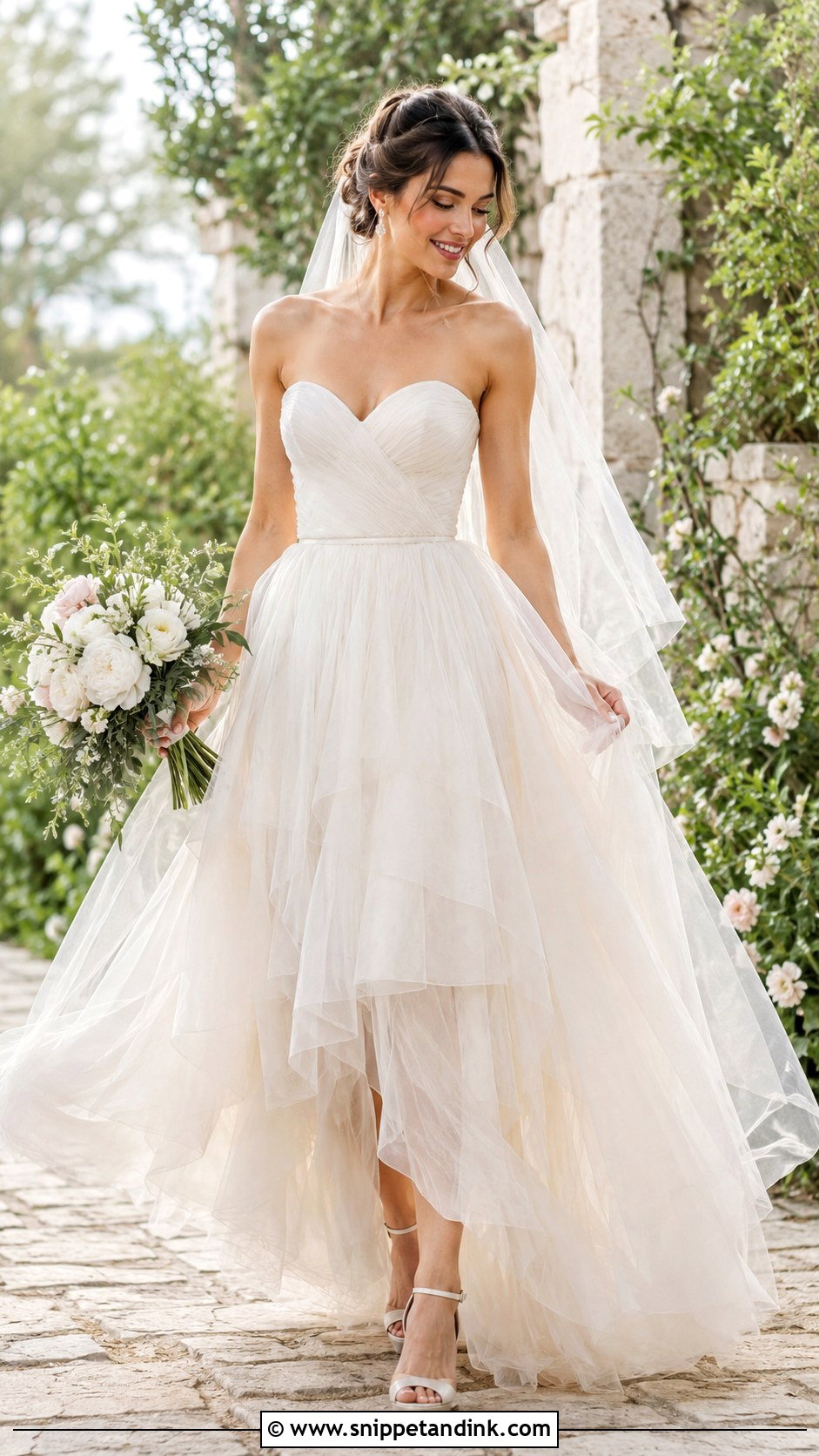 Sweetheart Tulle Wedding Dress - Snippet and Ink - 25 Sweetheart Wedding Dress Ideas