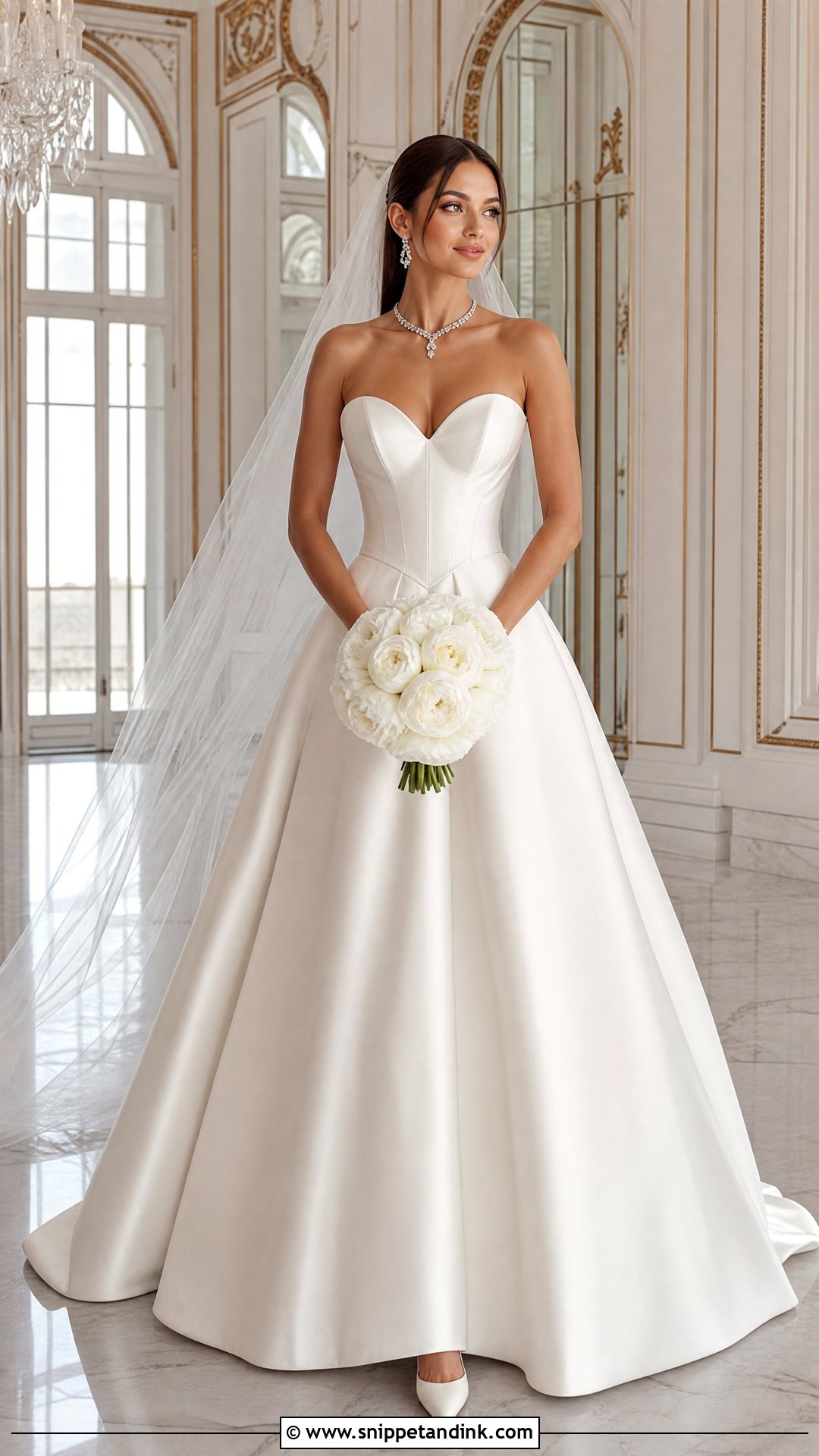 Sweetheart V Waist Wedding Dress - Snippet and Ink - 25 V Waist Wedding Dress Ideas