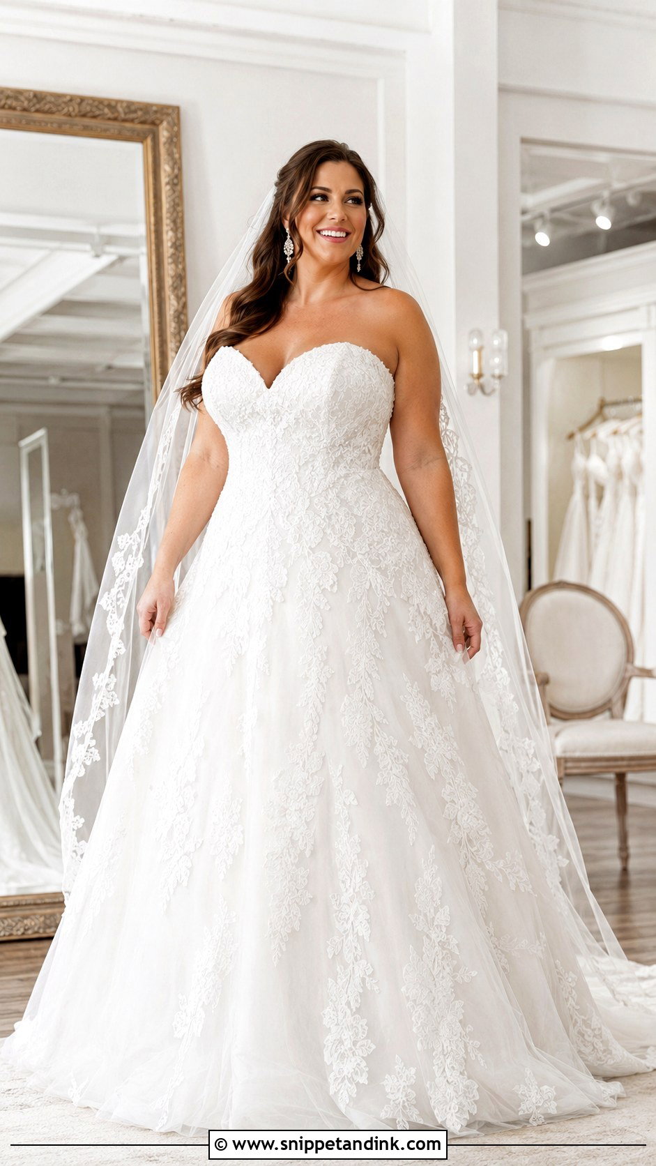 Sweetheart Wedding Dress For Curvy Brides - Snippet and Ink - 30 Wedding Dresses for Curvy Brides