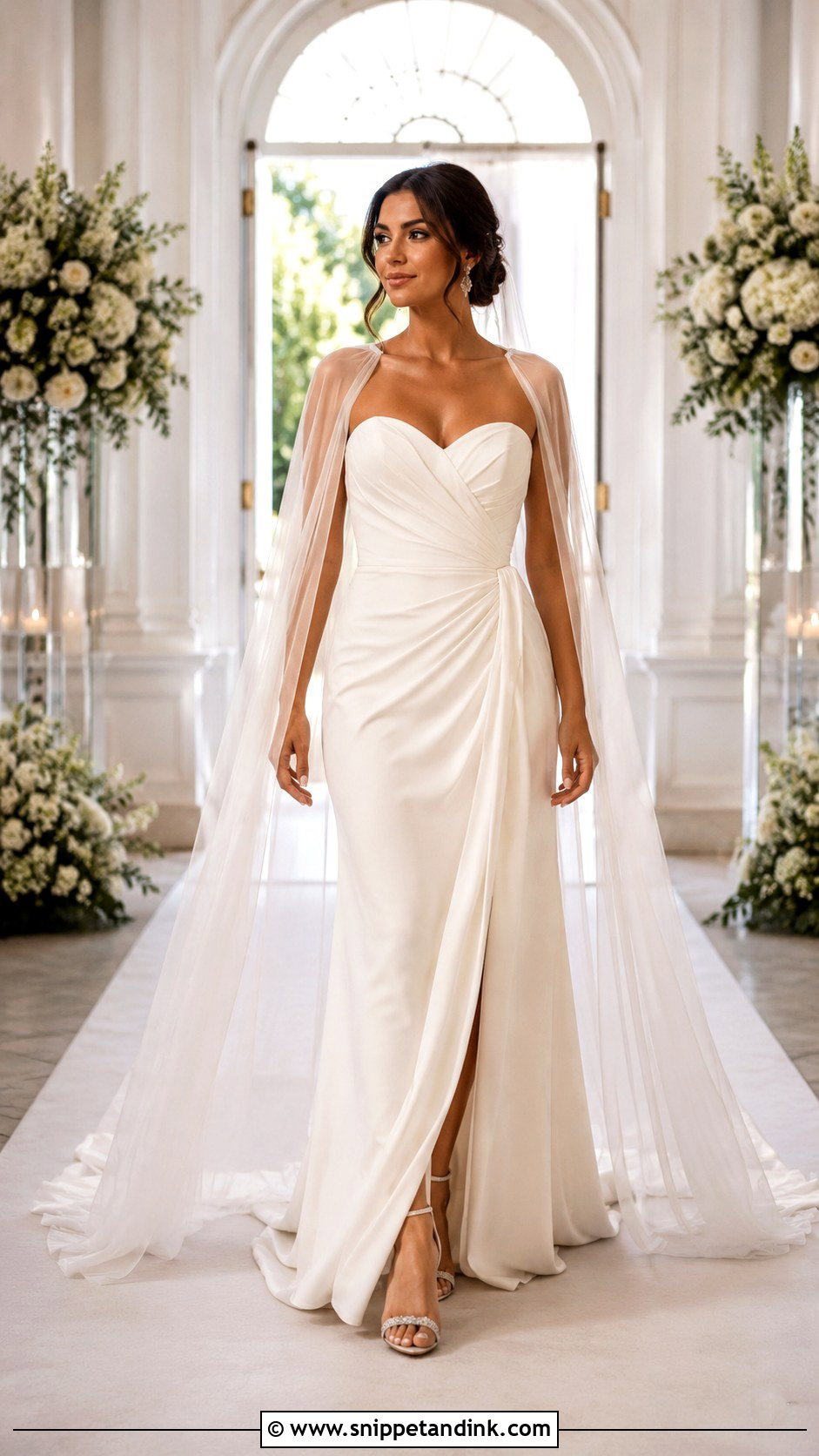 Sweetheart Wedding Dress With Cape - Snippet and Ink - 25 Sweetheart Wedding Dress Ideas