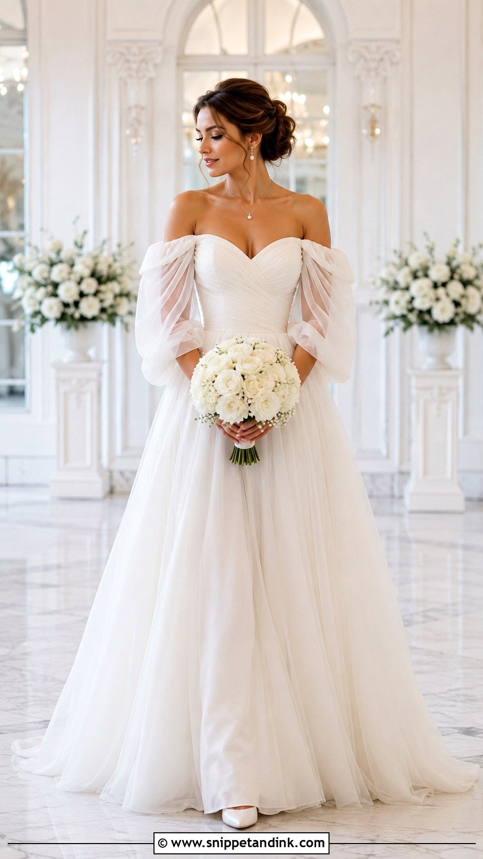 Sweetheart Wedding Dress With Puffy Sleeves - Snippet and Ink - 20 Wedding Dress with Puffy Sleeves