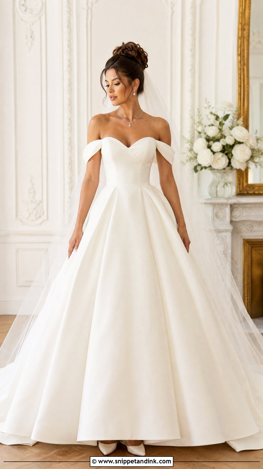 Sweetheart Wedding Dress With Removable Off Shoulder Sleeves - Snippet and Ink - 20 Wedding Dress with Removable Sleeves