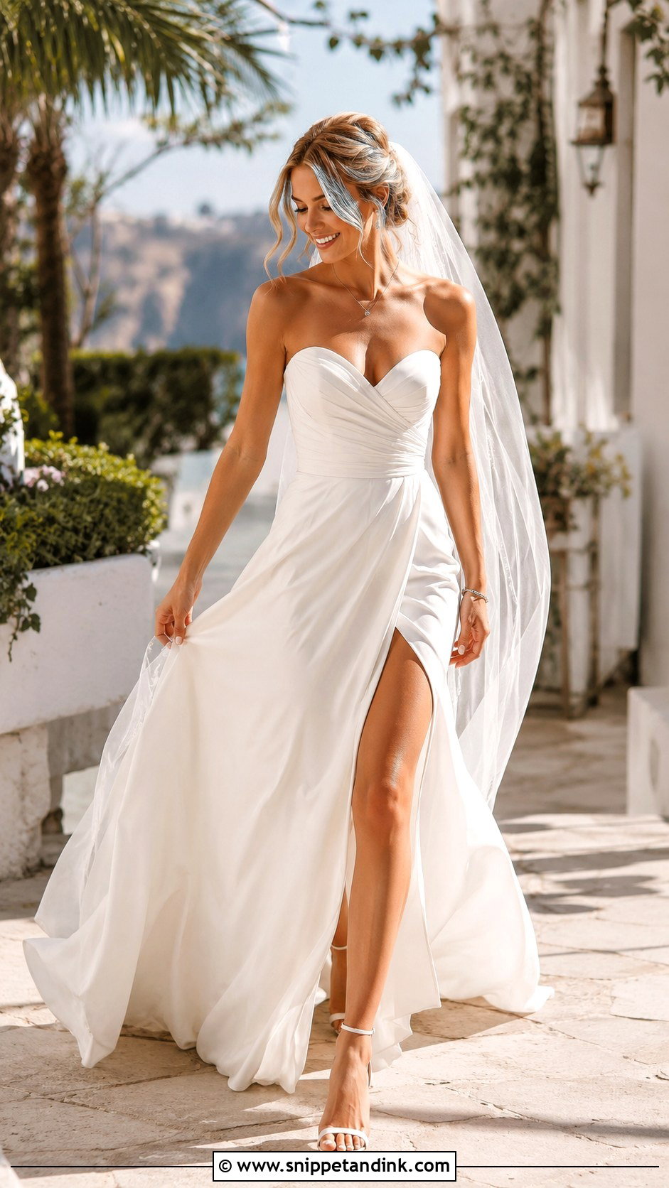 Sweetheart Wedding Dress With Slit - Snippet and Ink - 25 Sweetheart Wedding Dress Ideas