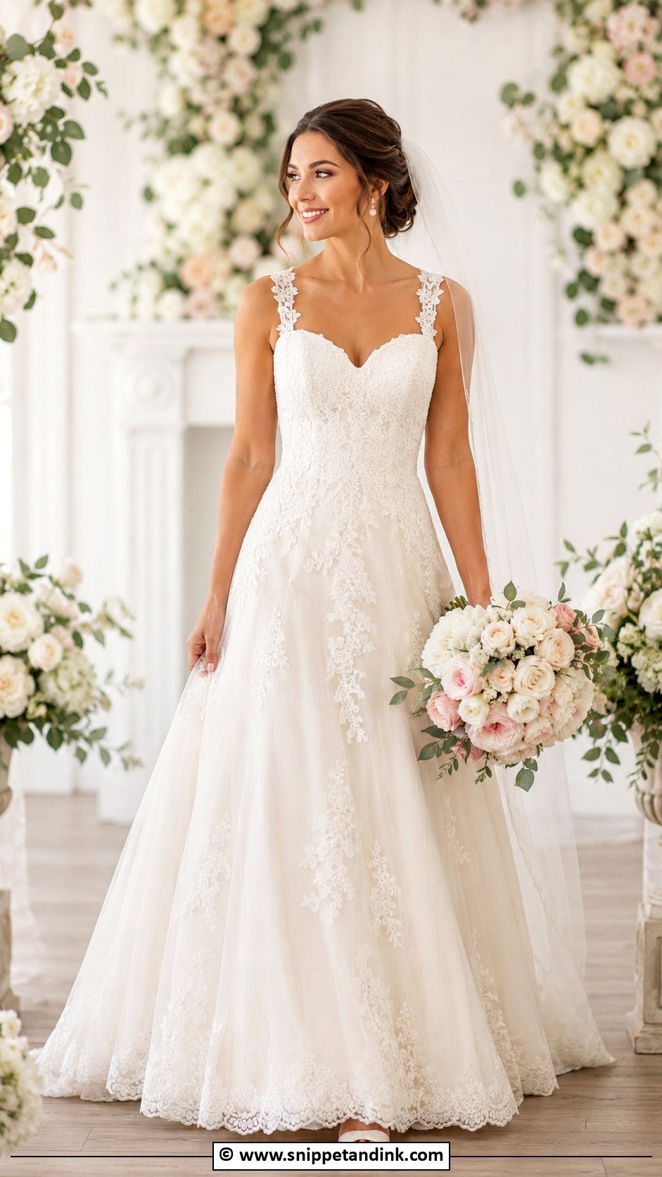 Sweetheart Wedding Dress With Straps - Snippet and Ink - 25 Wedding Dresses with Straps