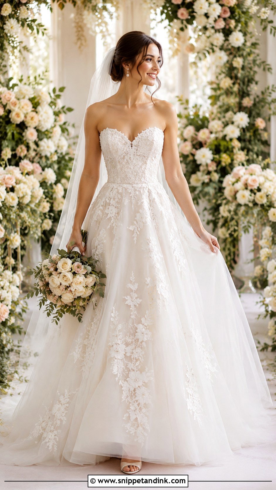 Sweetheart Wedding Gown - Snippet and Ink - 25 Wedding Gown Styles