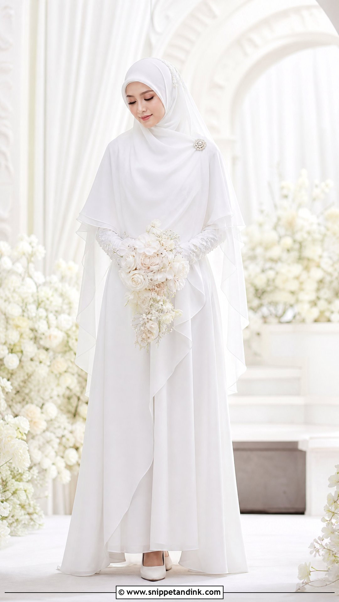 Syari Pengantin Muslimah Gown - Snippet and Ink - 25 Pengantin Muslimah Ideas