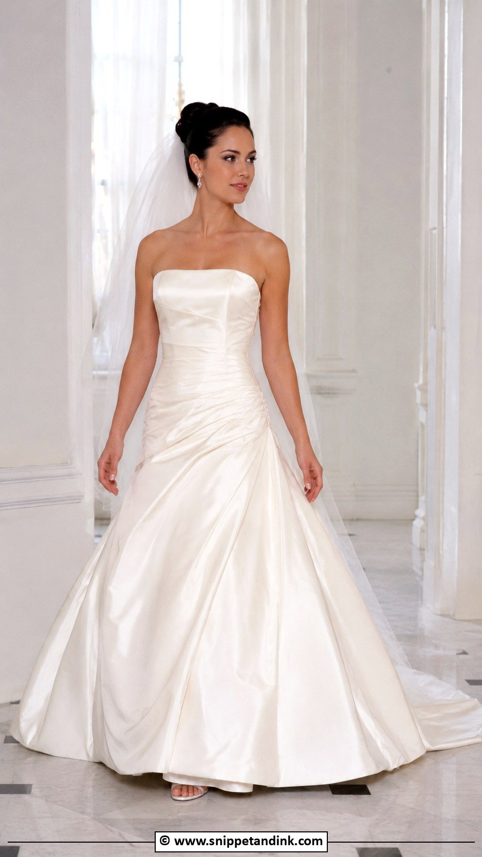 Taffeta Wedding Dress - Snippet and Ink - 30 2000s Wedding Dress Ideas
