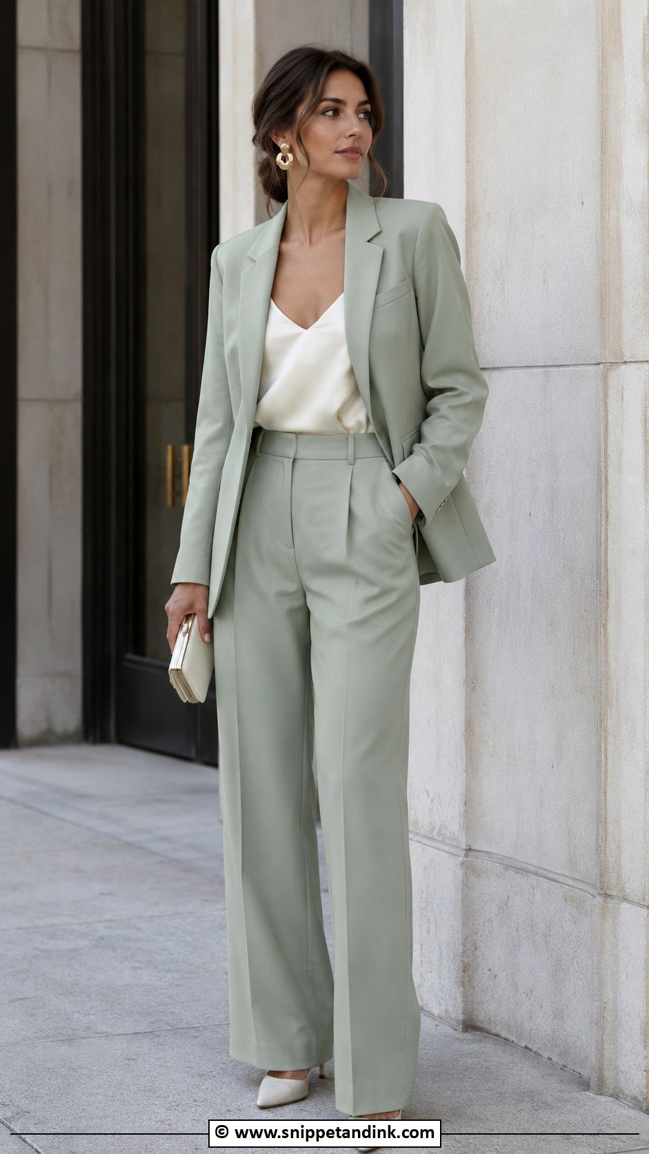 Tailored Blazer And Trousers Wedding Outfit - Snippet and Ink - 25 Wedding Clothing Ideas
