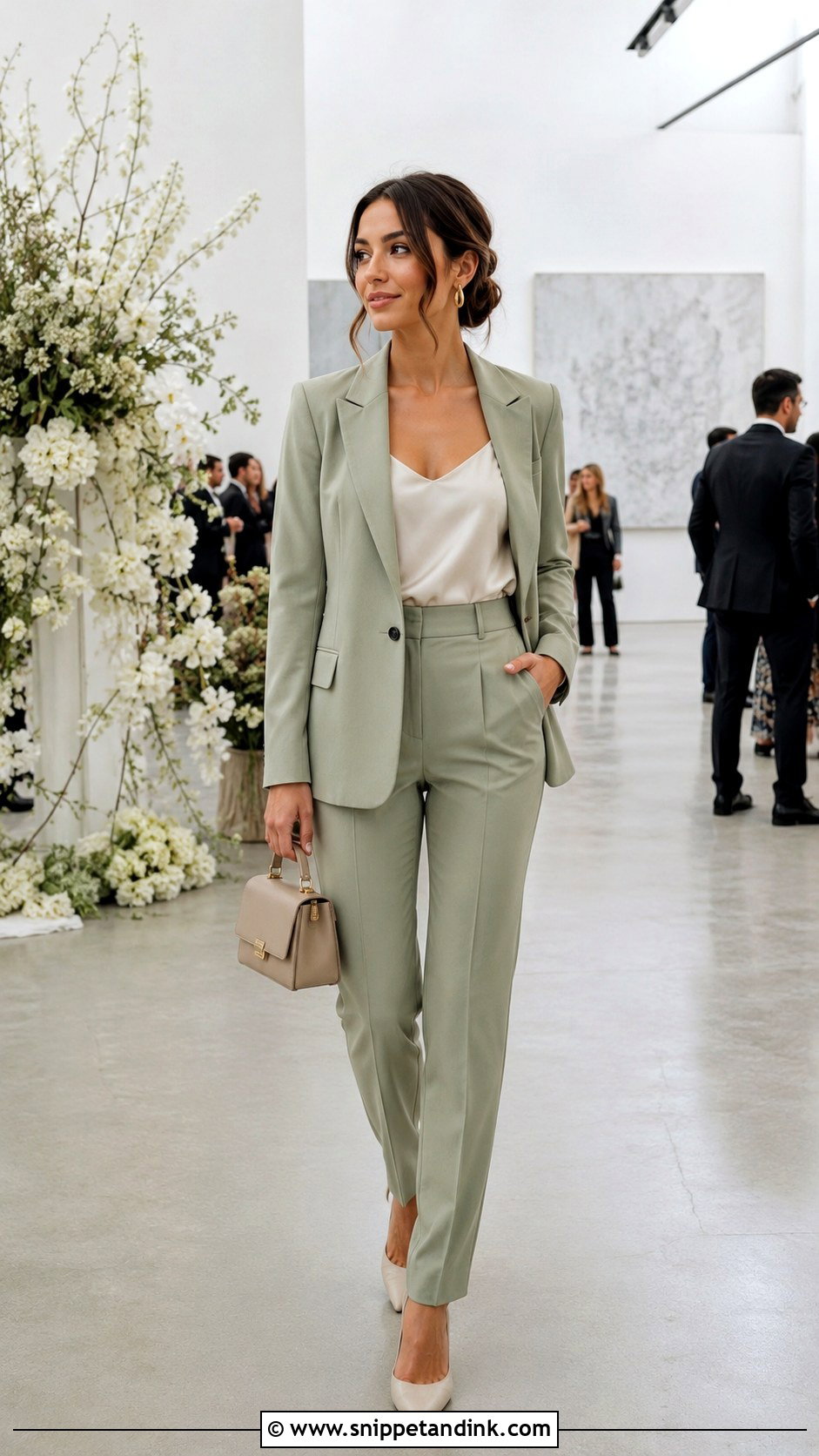 Tailored Bridal Party Pantsuit - Snippet and Ink - 20 Bridal Party Outfit Ideas