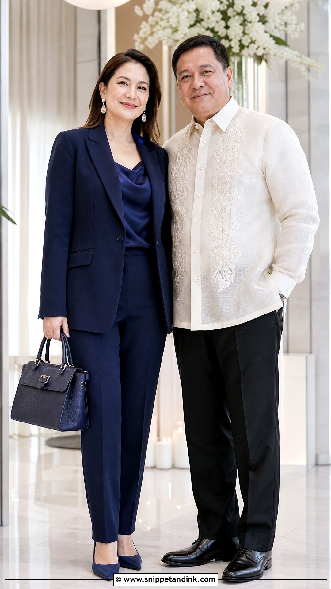 Tailored Pantsuit and Embroidered Barong - Snippet and Ink - 20 Principal Sponsors Wedding Attire Ideas