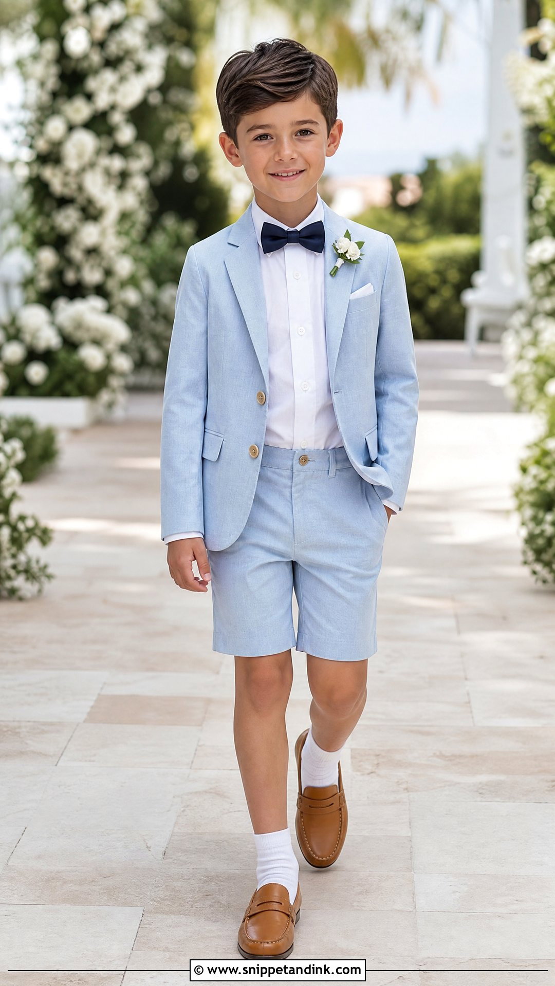 Tailored Shorts Boys Wedding Outfit - Snippet and Ink - 20 Wedding Dress for Kids Boys Ideas