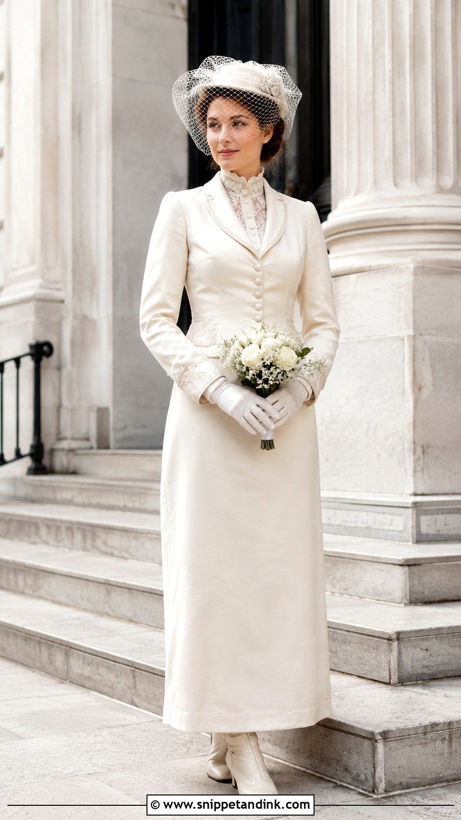 Tailored Suit 1910s Wedding Outfit - Snippet and Ink - 20 1910s Wedding Dress Ideas