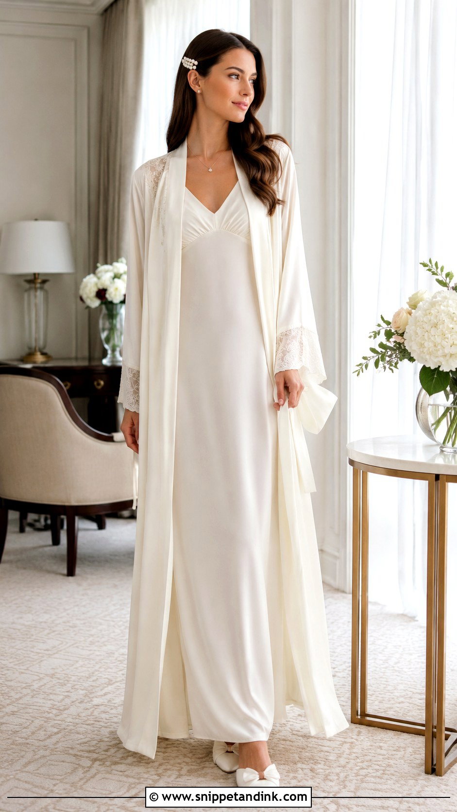 Tall Bridal Nightgown - Snippet and Ink - 25 Bridal Nightgown Ideas