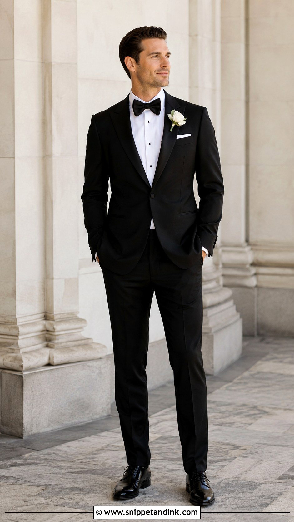 Tall Groom Tuxedo Wedding Look - Snippet and Ink - 30 Tuxedo Wedding Ideas
