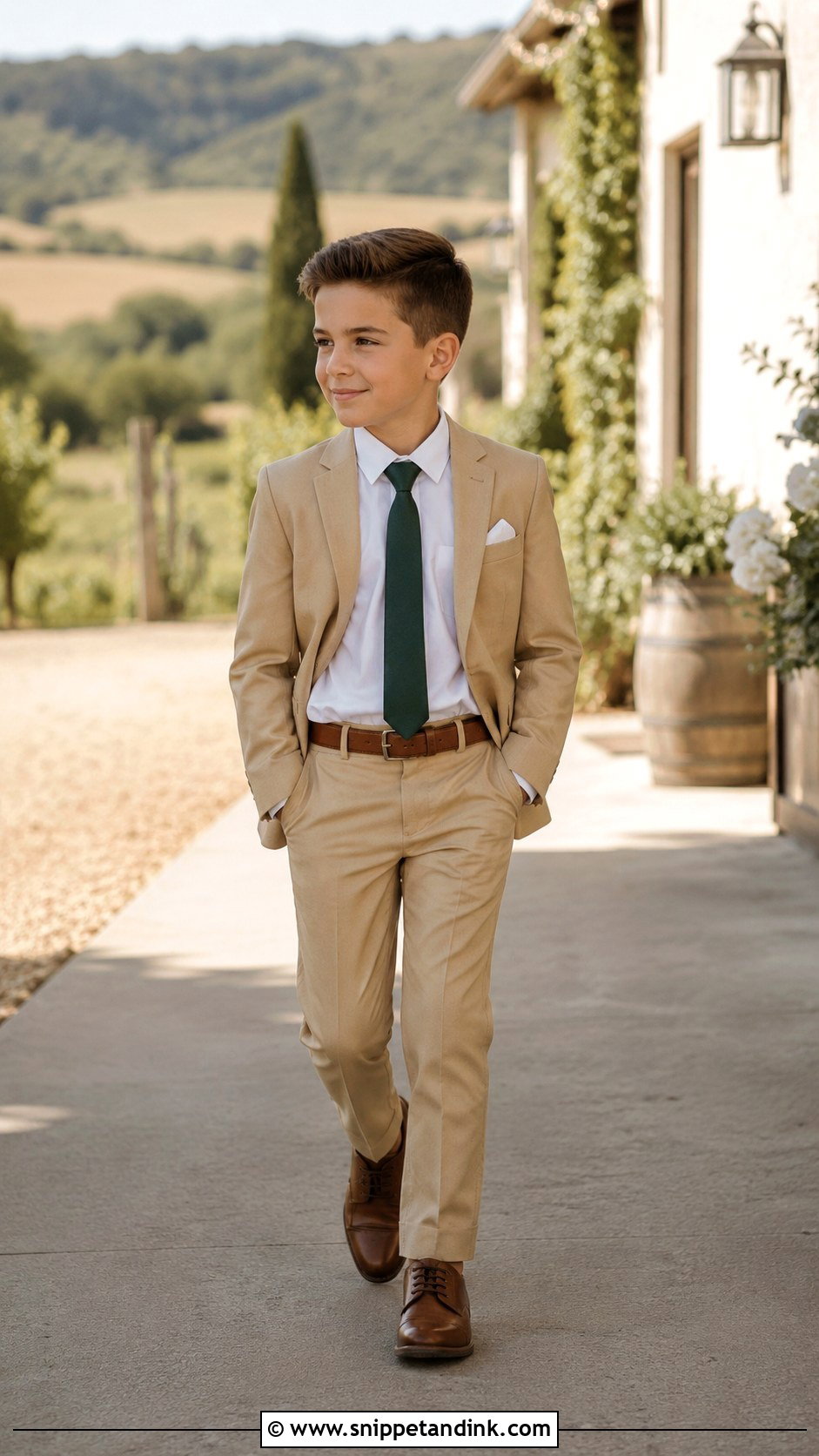 Tan Boys Wedding Suit - Snippet and Ink - 20 Boys Suits for Wedding