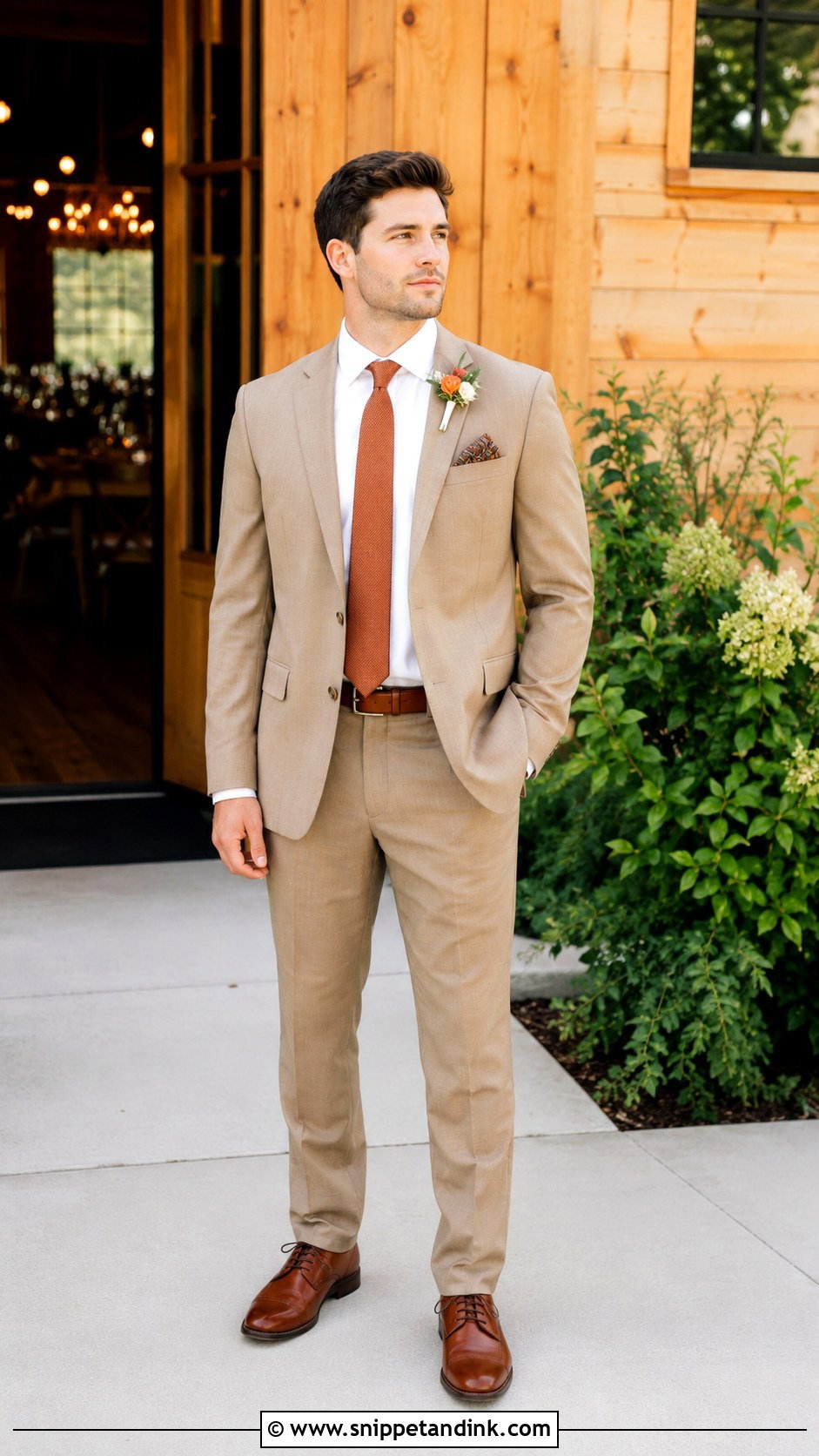 Tan Suit Bridesman Attire - Snippet and Ink - 20 Bridesmen Attire Ideas