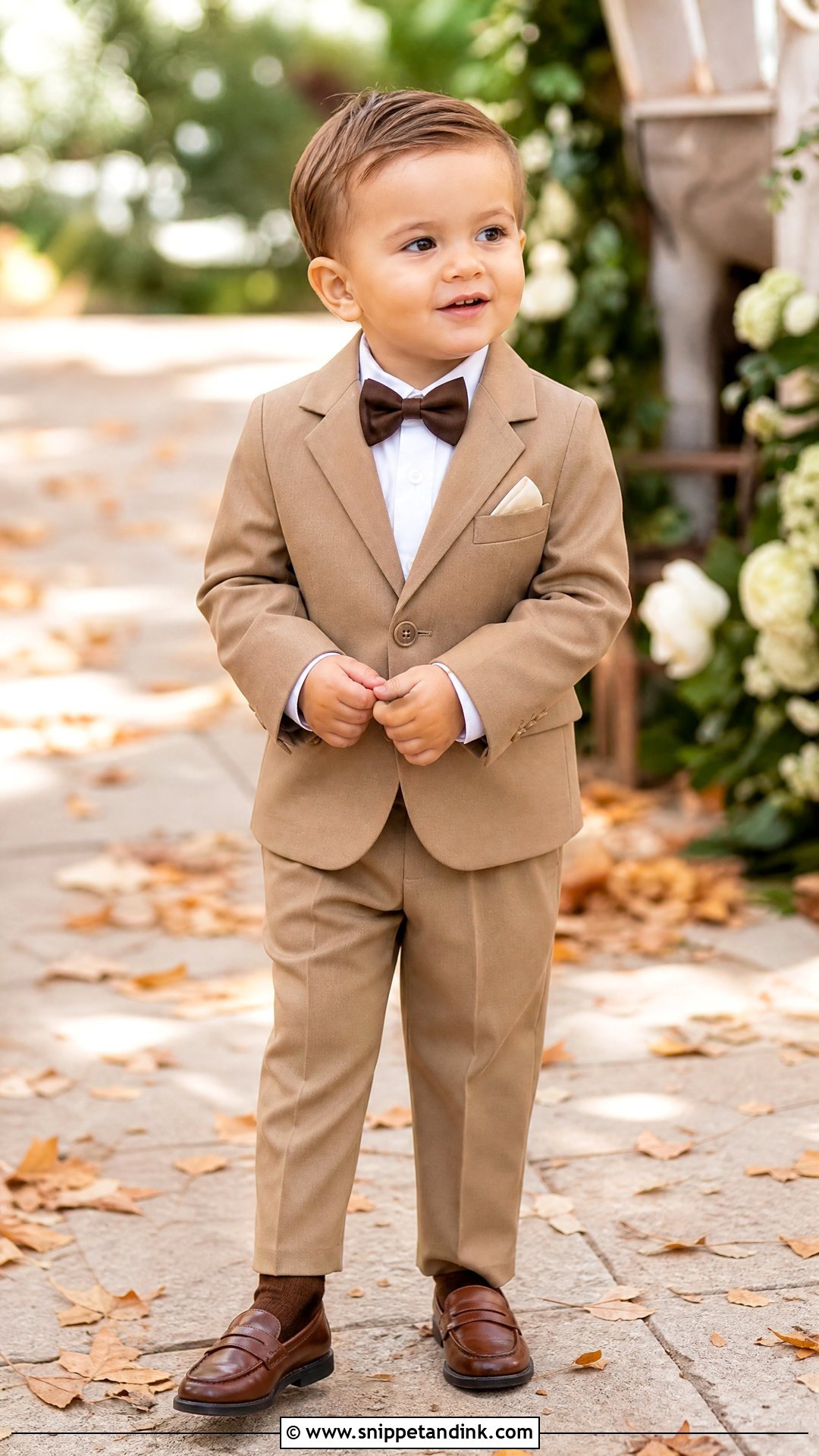 Tan Suit Toddler Ring Bearer Outfit - Snippet and Ink - 20 Toddler Ring Bearer Outfit Ideas