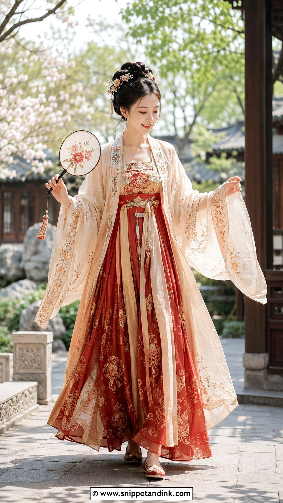 Tang Inspired Hanfu Wedding Dress - Snippet and Ink - 20 Chinese Style Wedding Dress Ideas