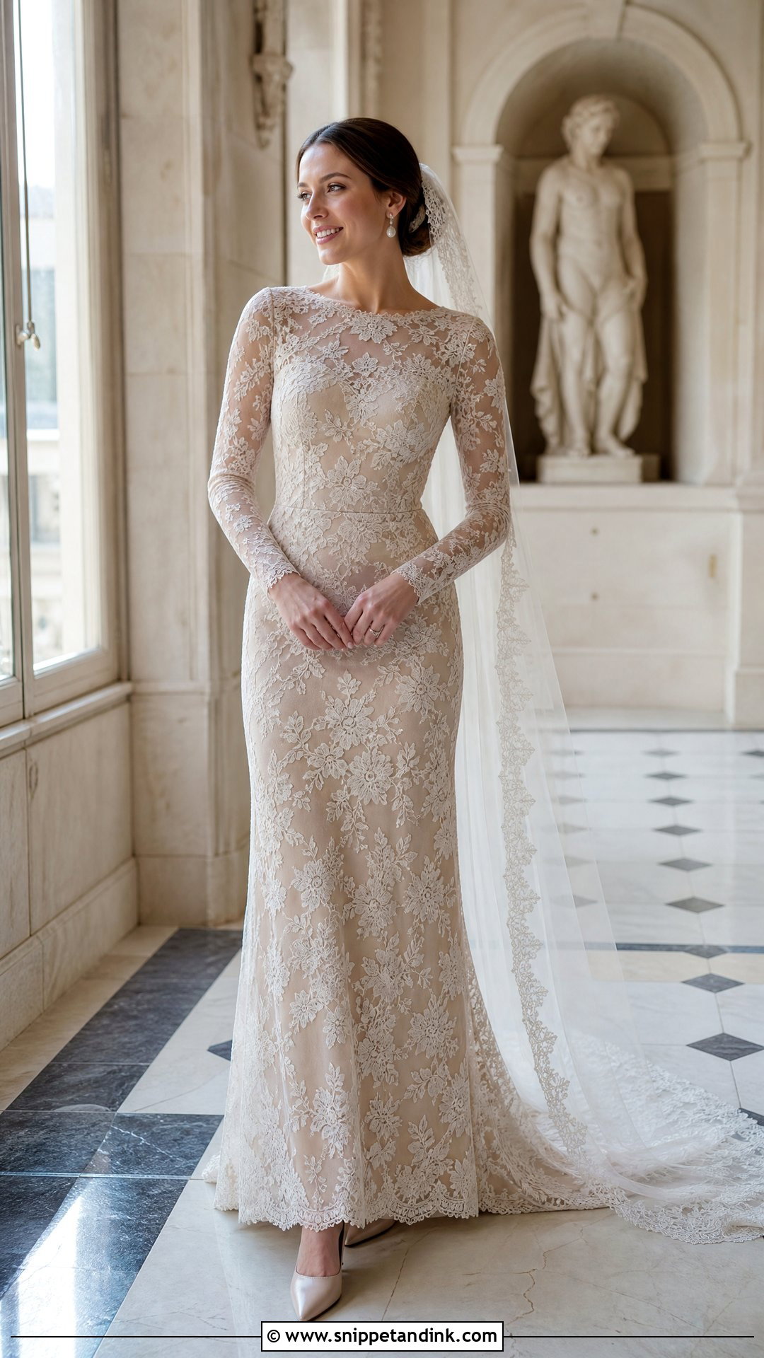 Taupe Lace Wedding Dress - Snippet and Ink - 20 Taupe Wedding Dress Ideas