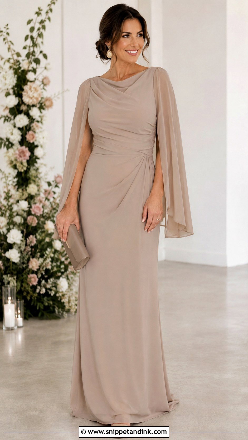 Taupe Principal Sponsors Gown - Snippet and Ink - 25 Principal Sponsors Gown Ideas