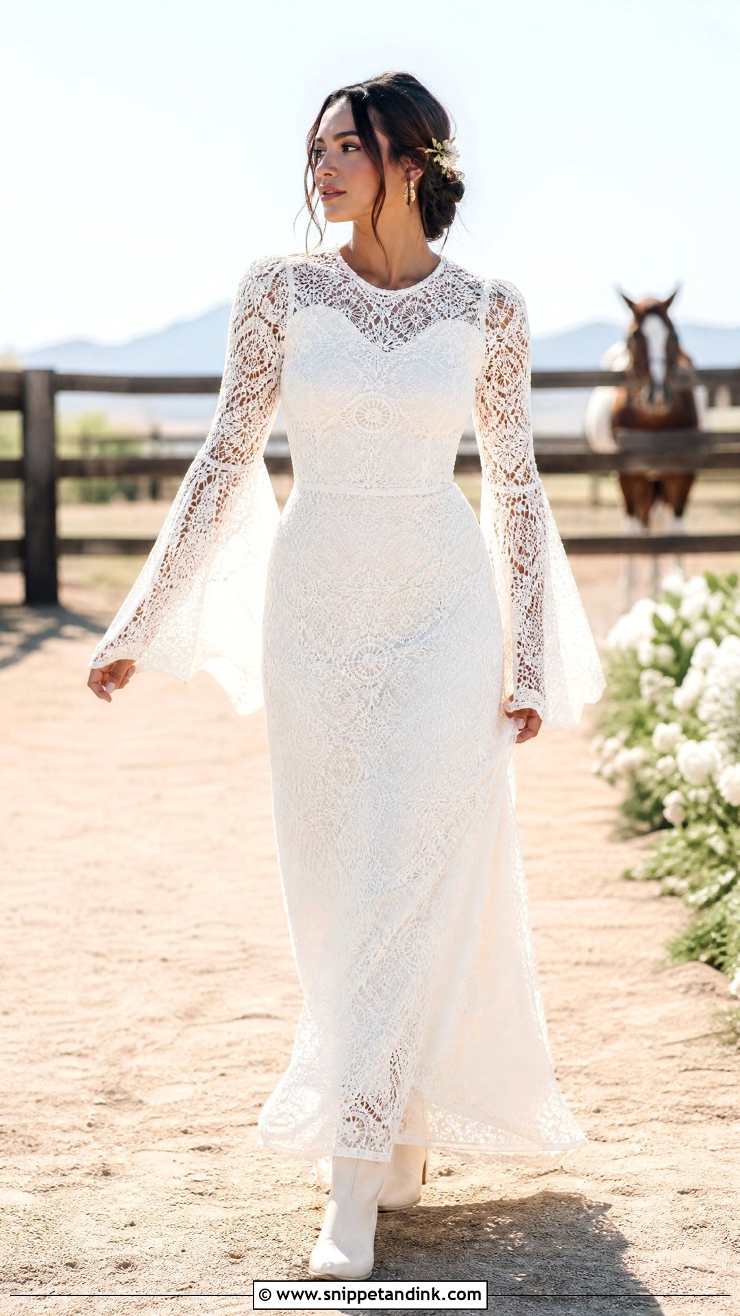 Taylor Hill Crochet Wedding Dress - Snippet and Ink - 20 Taylor Hill Wedding Dress Ideas