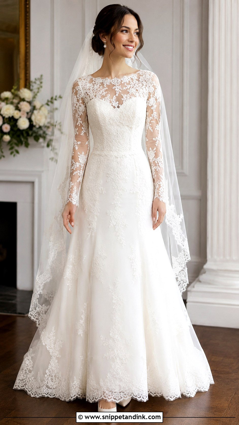 Taylor Swift Wedding Dress Lace Sleeves - Snippet and Ink - 25 Taylor Swift Wedding Dress Ideas