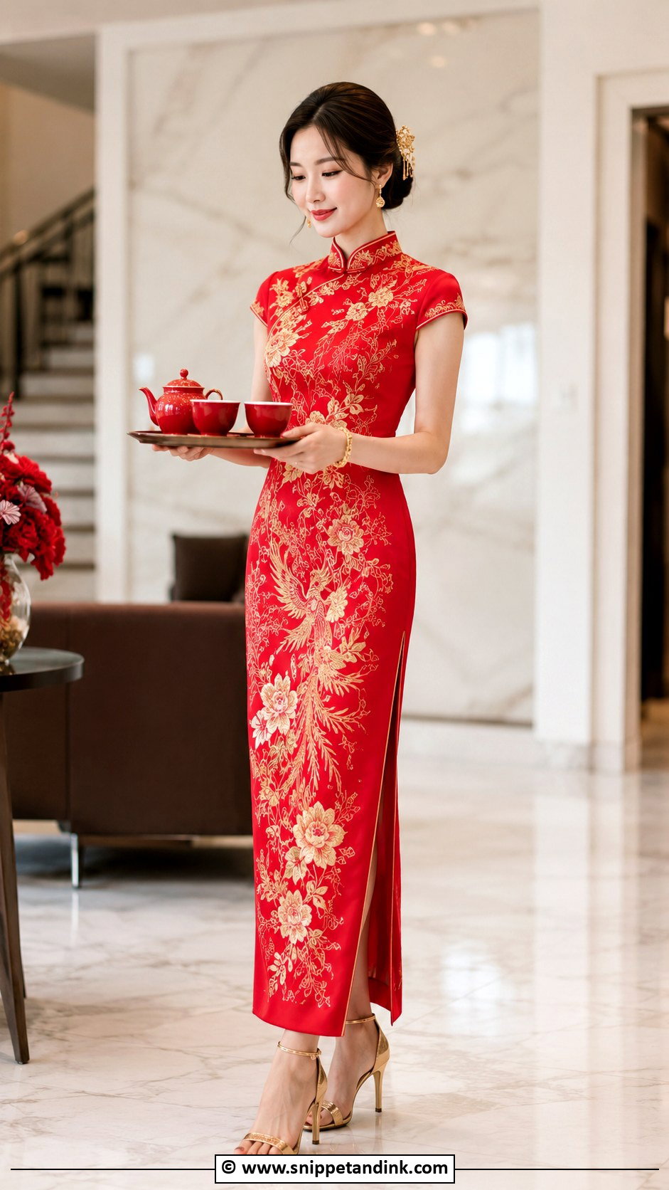 Tea Ceremony Bridal Dress - Snippet and Ink - 30 Asian Bridal Dresses