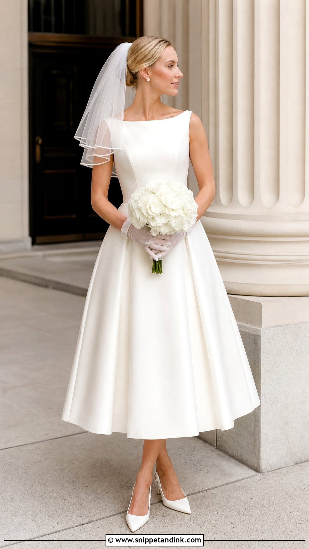 Tea Length A Line Wedding Dress - Snippet and Ink - 20 Simple Aline Wedding Dress Ideas